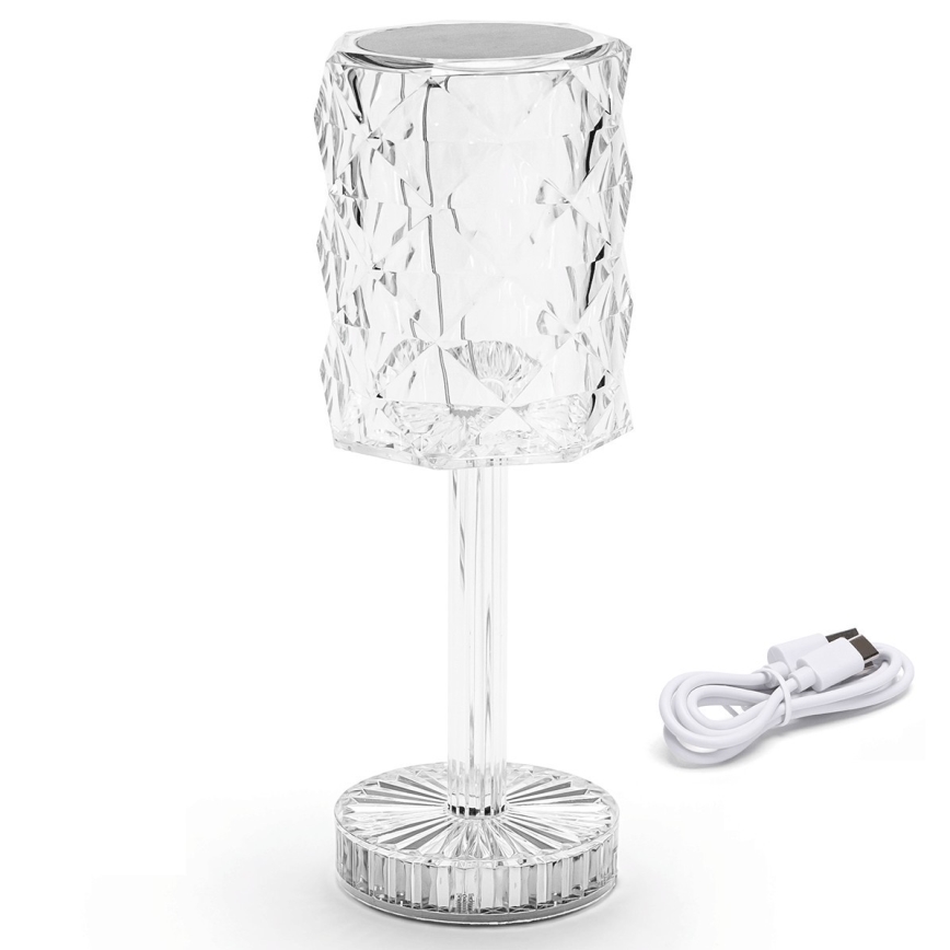 Aigostar - LED Prigušiva punjiva stona lampa LED/1W/5V 2700/4000/6500K 1800mAh 26 cm