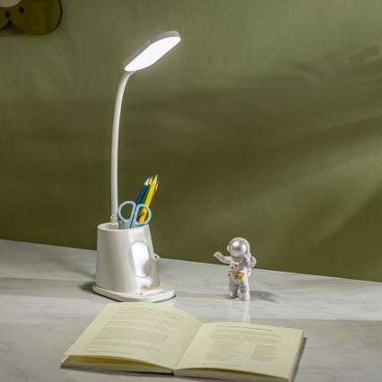 Aigostar - LED Prigušiva punjiva stona lampa LED/2,8W/5V 1800mAh 3000/5000K bela