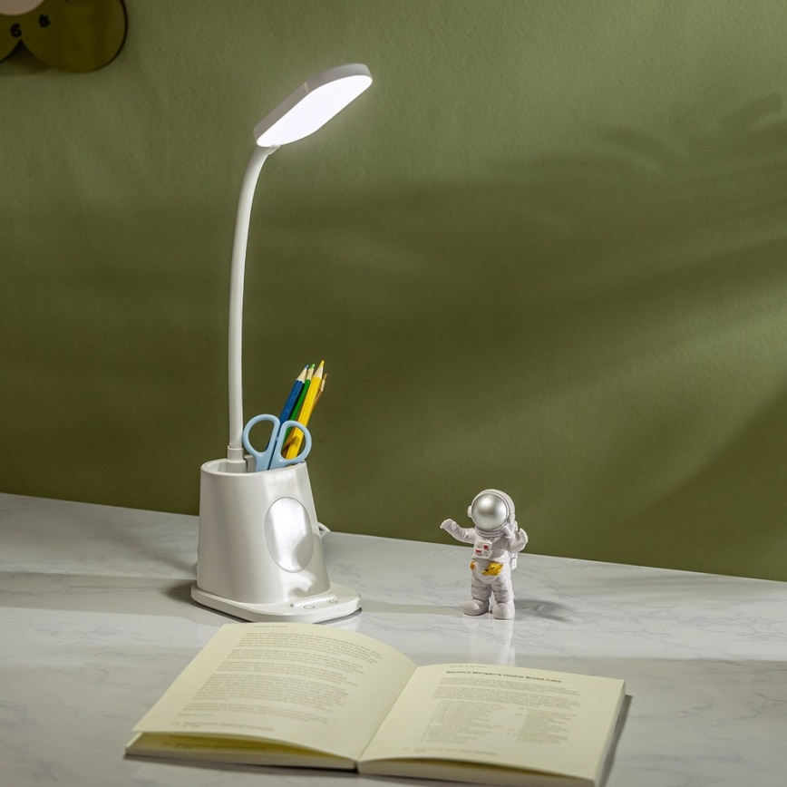 Aigostar - LED Prigušiva punjiva stona lampa LED/2,8W/5V 1800mAh 3000/5000K bela