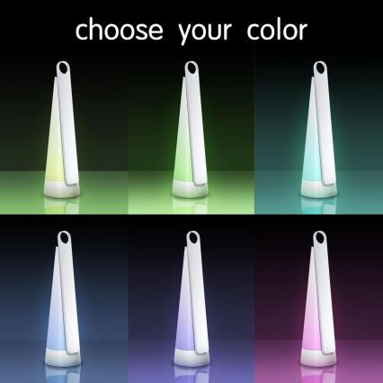 Aigostar - LED Prigušiva punjiva stona lampa LED/7W/5V 4000K 4400 mAh bela
