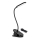 Aigostar - LED Prigušiva punjiva stona lampa sa štipaljkom LED/2,5W/5V crno