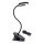 Aigostar - LED Prigušiva punjiva stona lampa sa štipaljkom LED/3W/5V 1800mAh crno