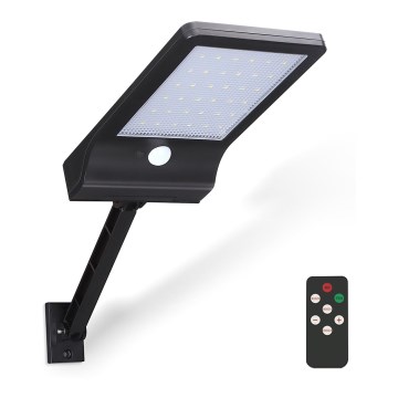 Aigostar - LED Prigušiva solarna lampa sa senzorom LED/2,3W/5,5V IP65 + Daljinski upravljač