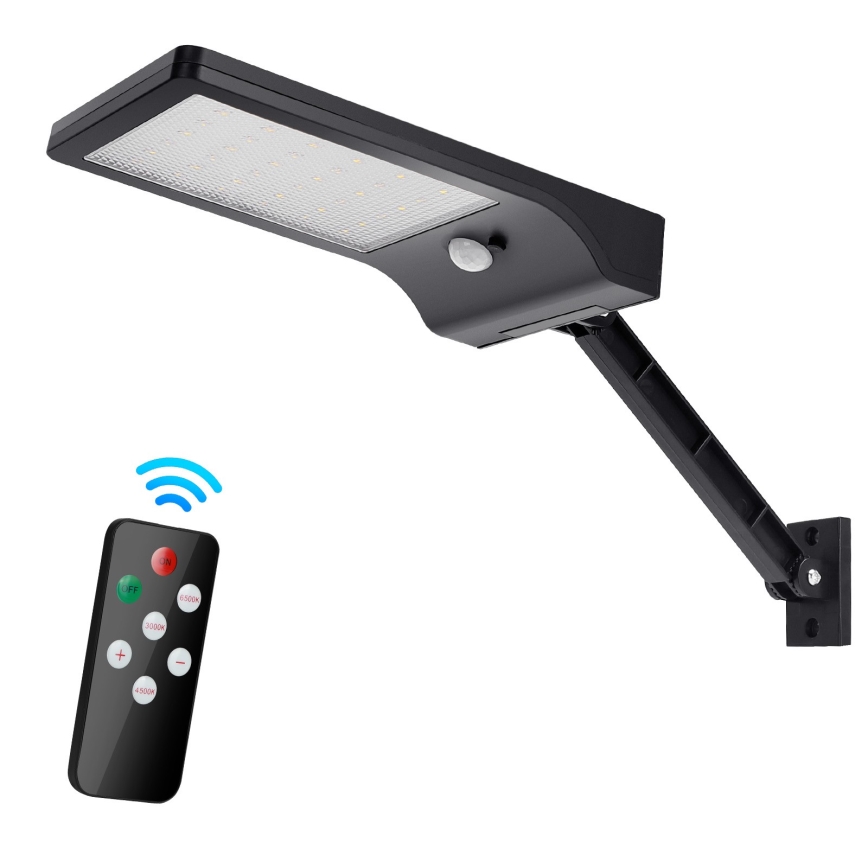 Aigostar - LED Prigušiva solarna lampa sa senzorom LED/2,3W/5,5V IP65 + Daljinski upravljač