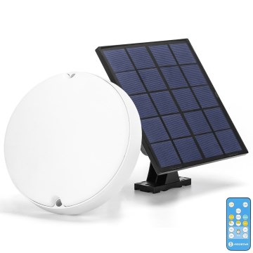 Aigostar - LED Prigušiva solarna plafonjera LED/3,2V 3000K/4000K/6500K IP65 + Daljinski upravljač