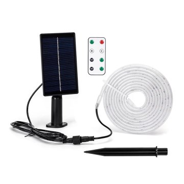 Aigostar - LED Prigušiva solarna traka LED/1,6W/3,2V 3 m 6500K IP65 + Daljinski upravljač