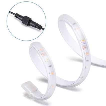 Aigostar - LED Prigušiva solarna traka LED/10W/3,2V 10 m 2700K IP65 + Daljinski upravljač