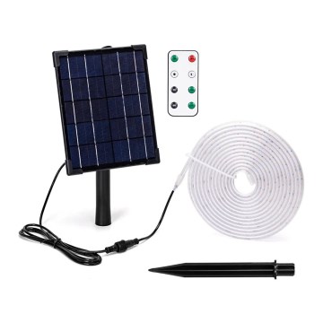 Aigostar - LED Prigušiva solarna traka LED/5W/3,2V 5 m 2700K IP65 + Daljinski upravljač