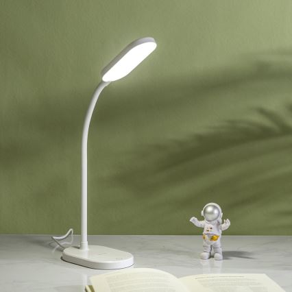 Aigostar - LED Prigušiva stona lampa sa bežičnim punjenjem LED/2,5W/5V bela