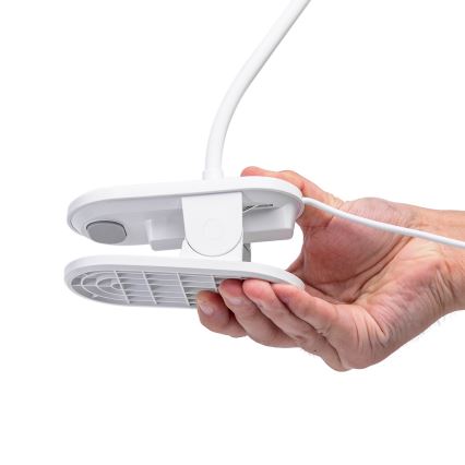 Aigostar - LED Prigušiva stona lampa sa štipaljkom LED/2,5W/5V bela