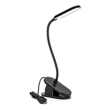 Aigostar - LED Prigušiva stona lampa sa štipaljkom LED/2,5W/5V crno