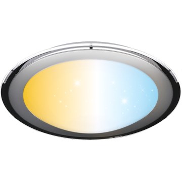 Aigostar - LED prigušiva stropno svetlo LED/60W/230V 2700-6500K prečnik 52,7 cm hrom + daljinski upravljač