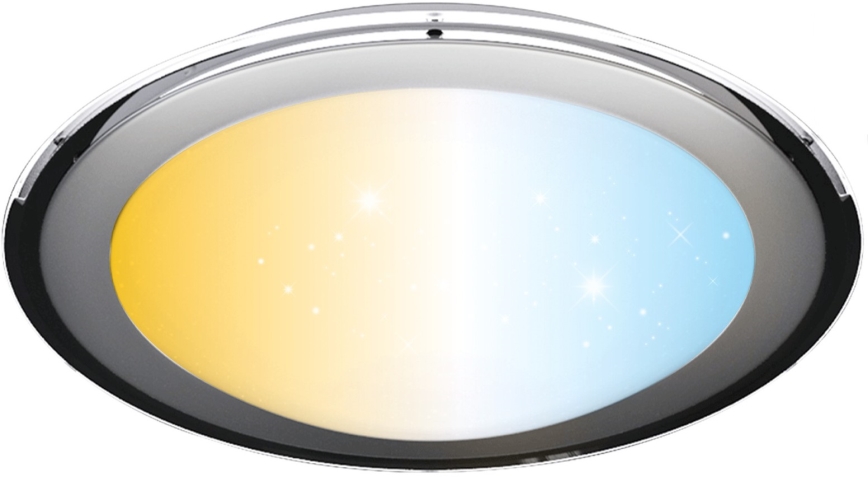 Aigostar - LED prigušiva stropno svetlo LED/60W/230V 2700-6500K prečnik 52,7 cm hrom + daljinski upravljač