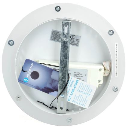 Aigostar - LED Prigušiva zidna lampa MESH Smart LED/12W/230V bela + Daljinski upravljač