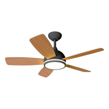 Aigostar - LED Prigušivi plafonski ventilator LED/20W/230V 2700-6500K 132cm bež + Daljinski upravljač