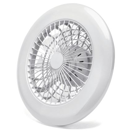Aigostar - LED Prigušivi plafonski ventilator LED/40W/230V 2700-6500K pr. 49 cm + Daljinski upravljač bela
