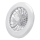 Aigostar - LED Prigušivi plafonski ventilator LED/40W/230V 2700-6500K pr. 49 cm + Daljinski upravljač bela