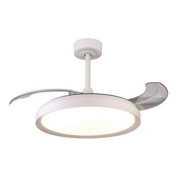 Aigostar - LED Prigušivi plafonski ventilator LED/50W/230V 2700-6500K 106cm bela + Daljinski upravljač