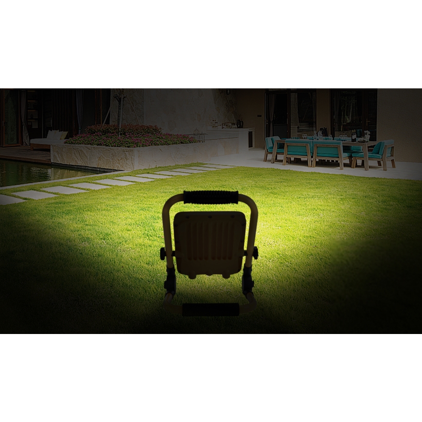 Aigostar - LED Prigušivi punjivi reflektor LED/100W/5V 6500K IP65 15000 mAh