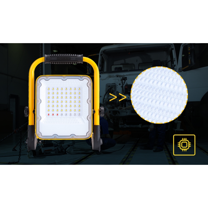 Aigostar - LED Prigušivi punjivi reflektor LED/100W/5V 6500K IP65 1500mAh