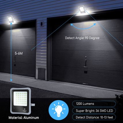 Aigostar - LED Prigušivi solarni reflektor LED/100W/3,2V IP65 10000 mAh + Daljinski upravljač
