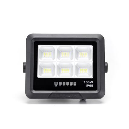 Aigostar - LED Prigušivi solarni reflektor LED/100W/3,4V IP65 + Daljinski upravljač