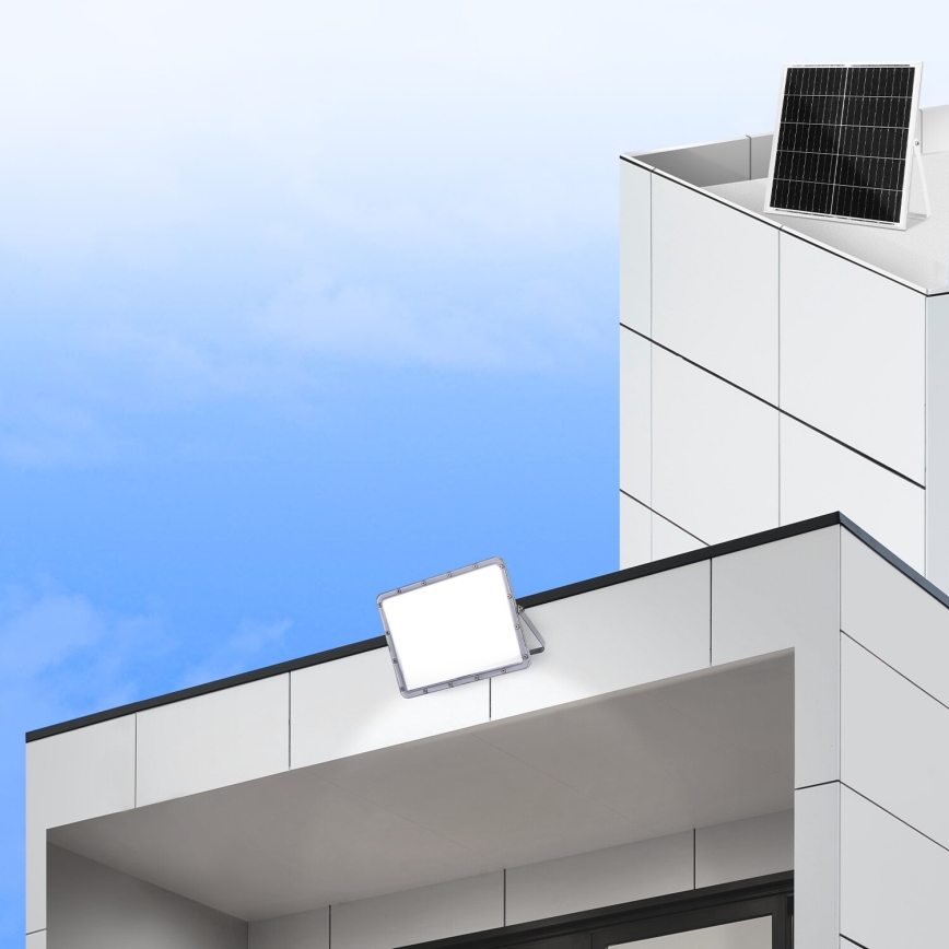 Aigostar - LED Prigušivi solarni reflektor LED/200W/3,2V IP65 + Daljinski upravljač