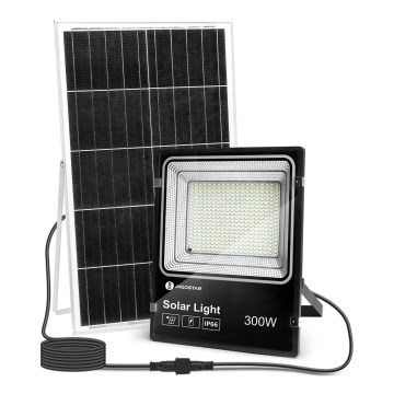 Aigostar - LED Prigušivi solarni reflektor LED/300W/3,2V IP66 + Daljinski upravljač