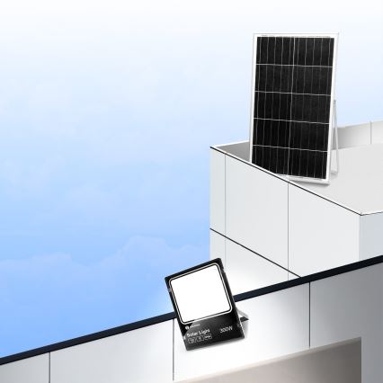 Aigostar - LED Prigušivi solarni reflektor LED/300W/3,2V IP66 + Daljinski upravljač