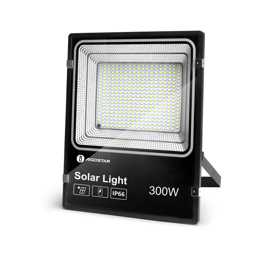 Aigostar - LED Prigušivi solarni reflektor LED/300W/3,2V IP66 + Daljinski upravljač