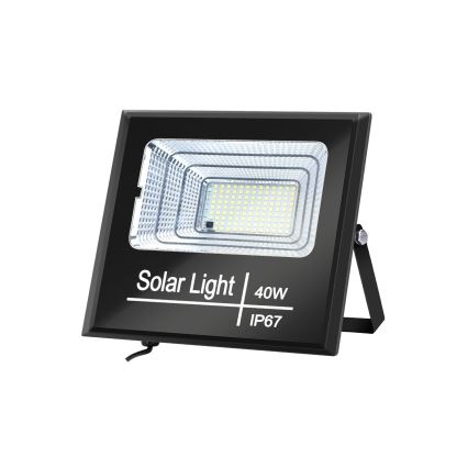 Aigostar - LED Prigušivi solarni reflektor LED/40W/3,2V IP67 2000 mAh + Daljinski upravljač