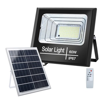 Aigostar - LED Prigušivi solarni reflektor LED/60W/3,2V IP67 + Daljinski upravljač