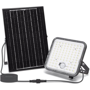 Aigostar - LED Prigušivi solarni reflektor sa senzorom LED/120W/3,4V 6500K IP66 + Daljinski upravljač