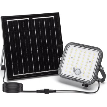 Aigostar - LED Prigušivi solarni reflektor sa senzorom LED/80W/3,4V 6500K IP66 + Daljinski upravljač