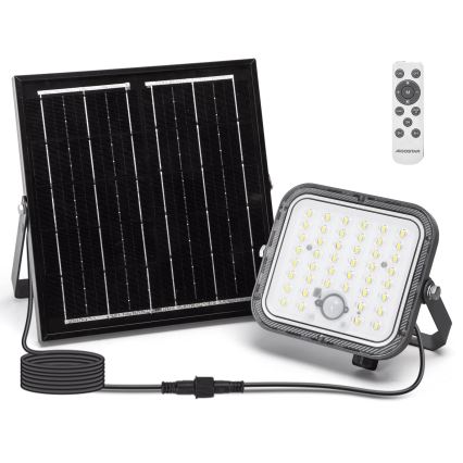 Aigostar - LED Prigušivi solarni reflektor sa senzorom LED/80W/3,4V 6500K IP66 + Daljinski upravljač