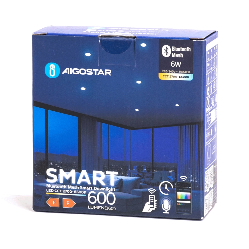 Aigostar - LED Prigušivo ugradbeno svetlo MESH LED/6W/230V 2700-6500K bela