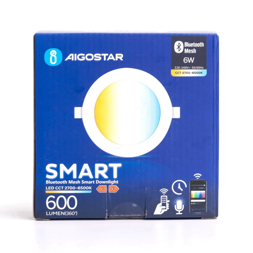 Aigostar - LED Prigušivo ugradbeno svetlo MESH LED/6W/230V 2700-6500K bela