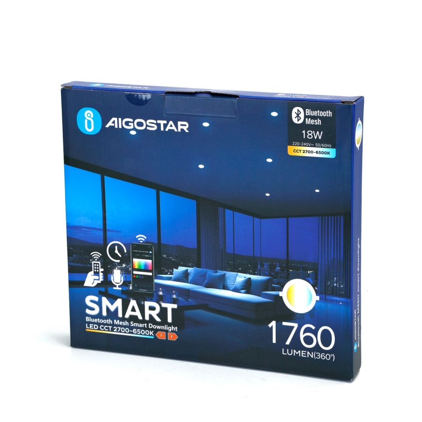 Aigostar - LED Prigušivo ugradbeno svetlo MESH LED/18W/230V 2700-6500K pr. 23 cm