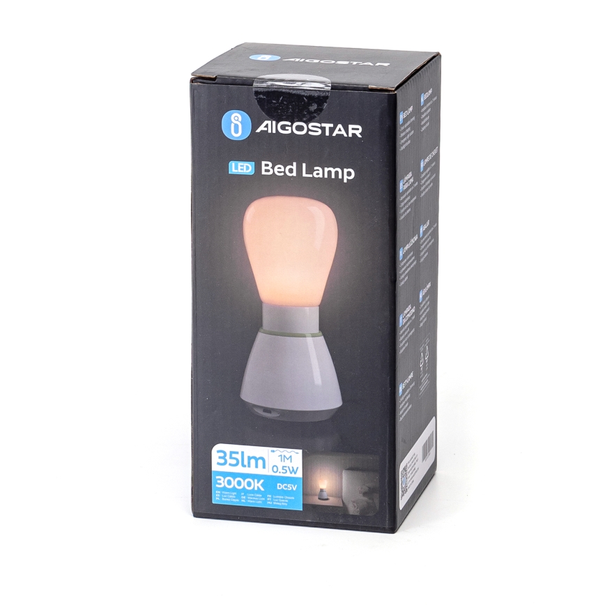 Aigostar - LED Punjivo noćno svetlo LED/0,5W/5V 3000K