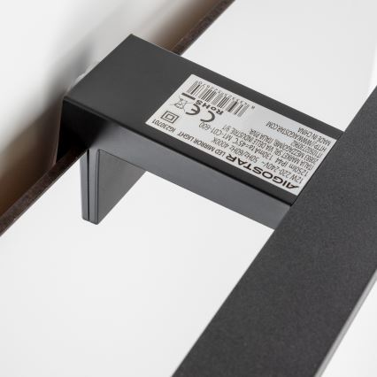 Aigostar - LED rasveta za ogledalo u kupatilu LED/12W/230V 4000K 60 cm IP44 crno