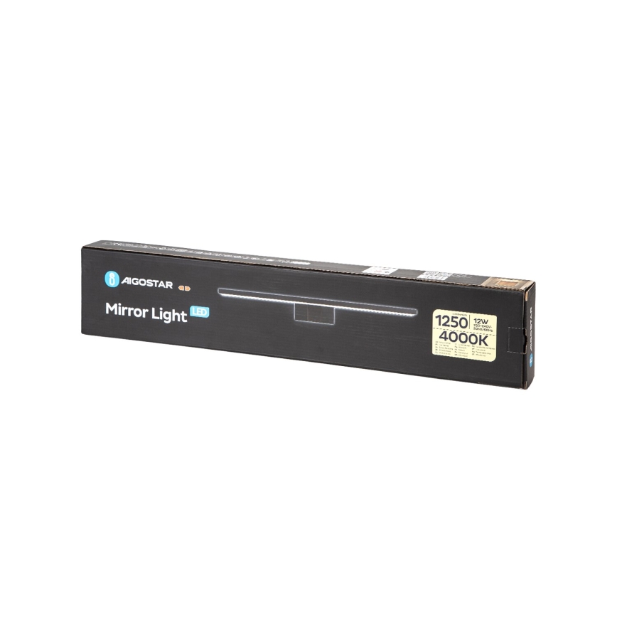 Aigostar - LED rasveta za ogledalo u kupatilu LED/12W/230V 4000K 60 cm IP44 crno
