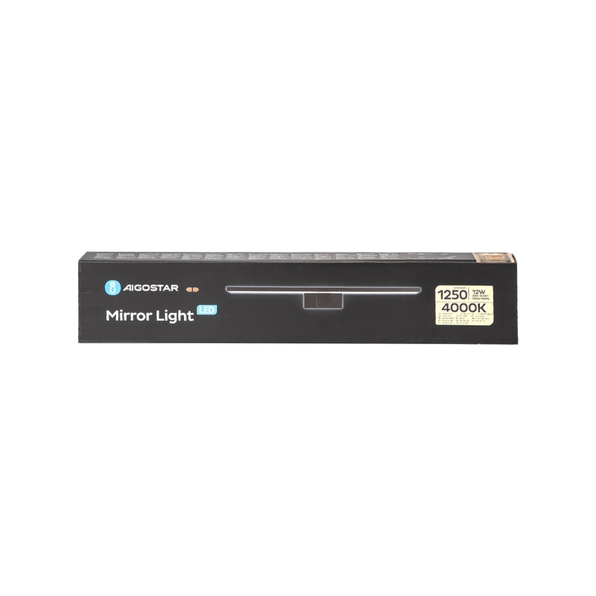 Aigostar - LED rasveta za ogledalo u kupatilu LED/12W/230V 4000K 60 cm IP44 crno