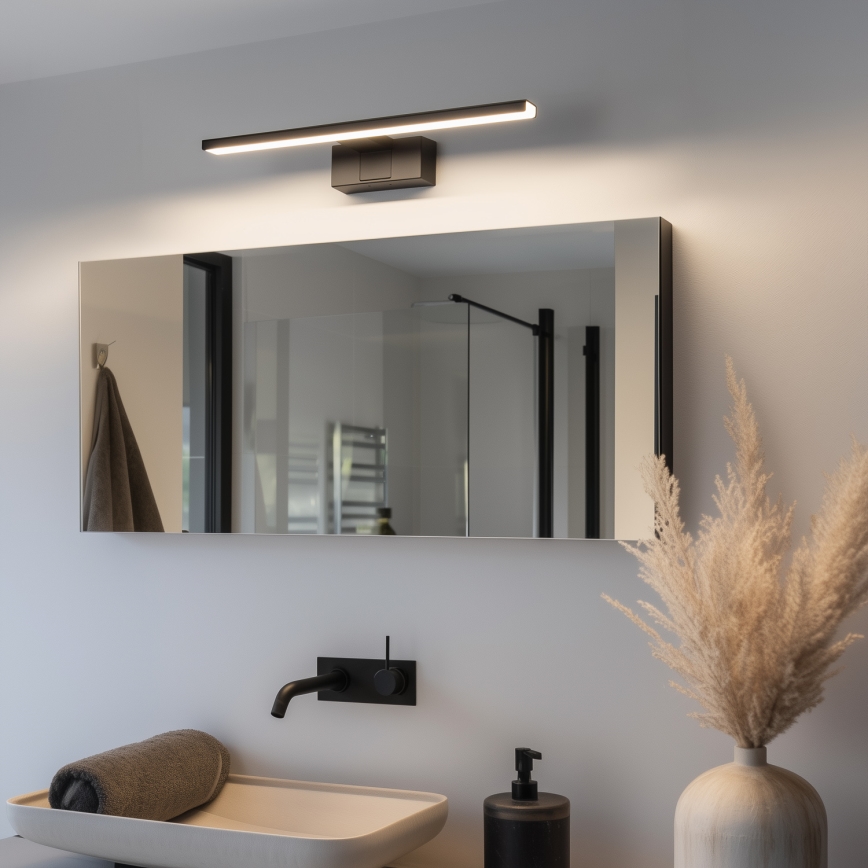 Aigostar - LED rasveta za ogledalo u kupatilu LED/8W/230V 4000K 40 cm IP44 crno