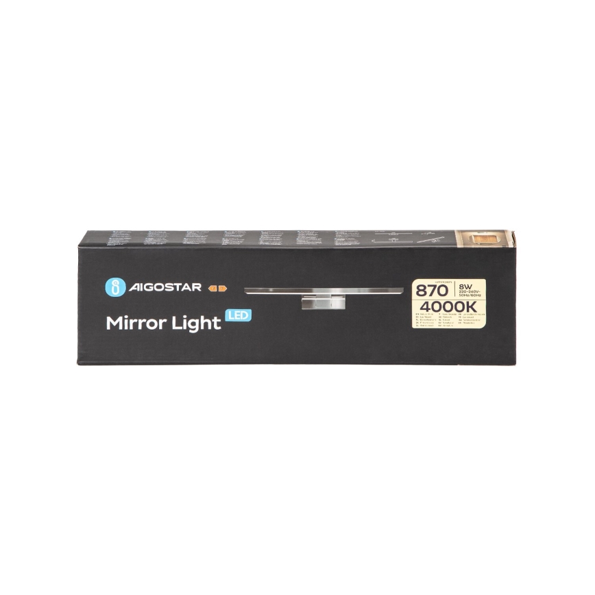 Aigostar - LED Rasveta za ogledalo u kupatilu LED/8W/230V 4000K 40cm IP44