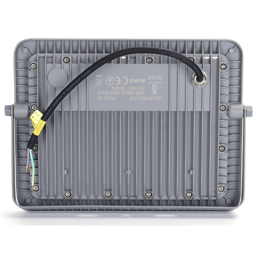 Aigostar - LED Reflektor LED/100W/230V sivo 4000K IP65