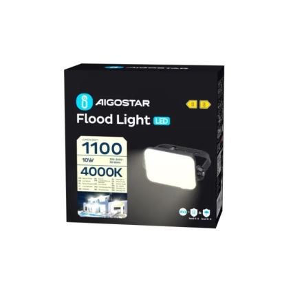 Aigostar - LED Reflektor LED/10W/230V 4000K IP65 crno