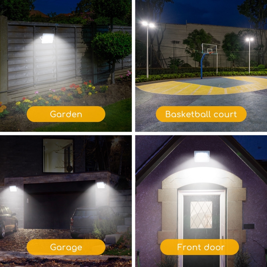Aigostar - LED Reflektor LED/150W/230V sivo 6500K IP65