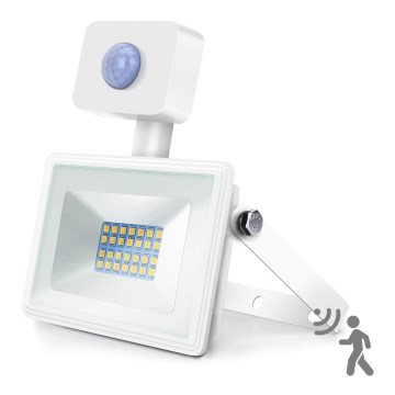 Aigostar - LED reflektor sa senzorom LED/20W/230V 4000K IP65 bela