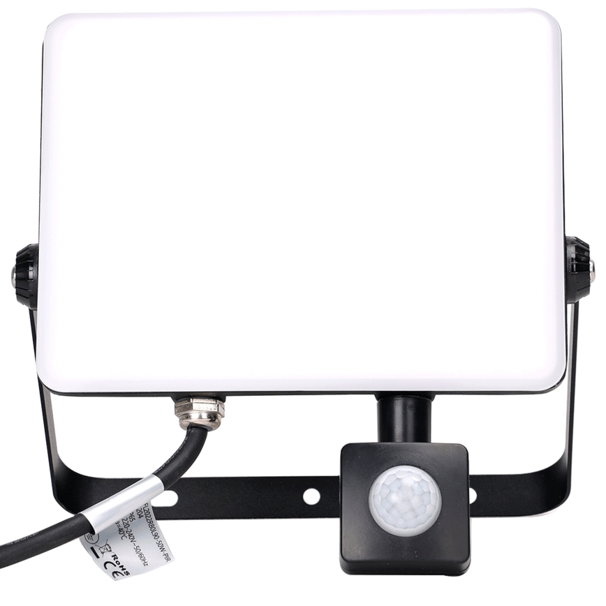 Aigostar - LED Reflektor sa senzorom LED/50W/230V 4000K IP65 crno