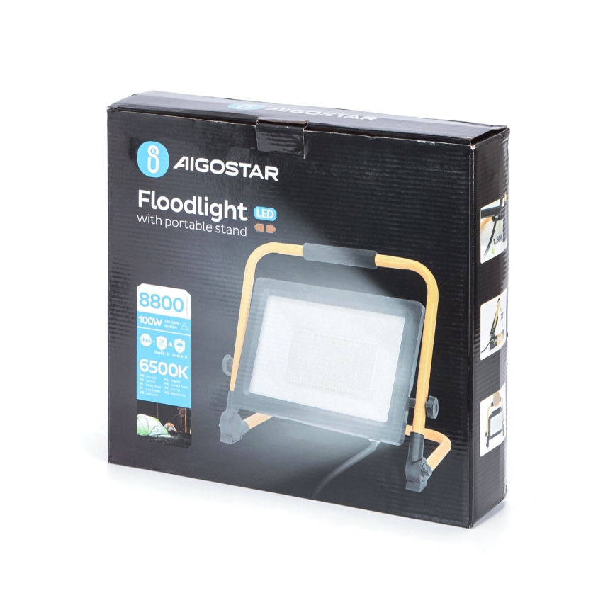 Aigostar - LED Reflektor sa stalkom LED/100W/230V 6500K IP65